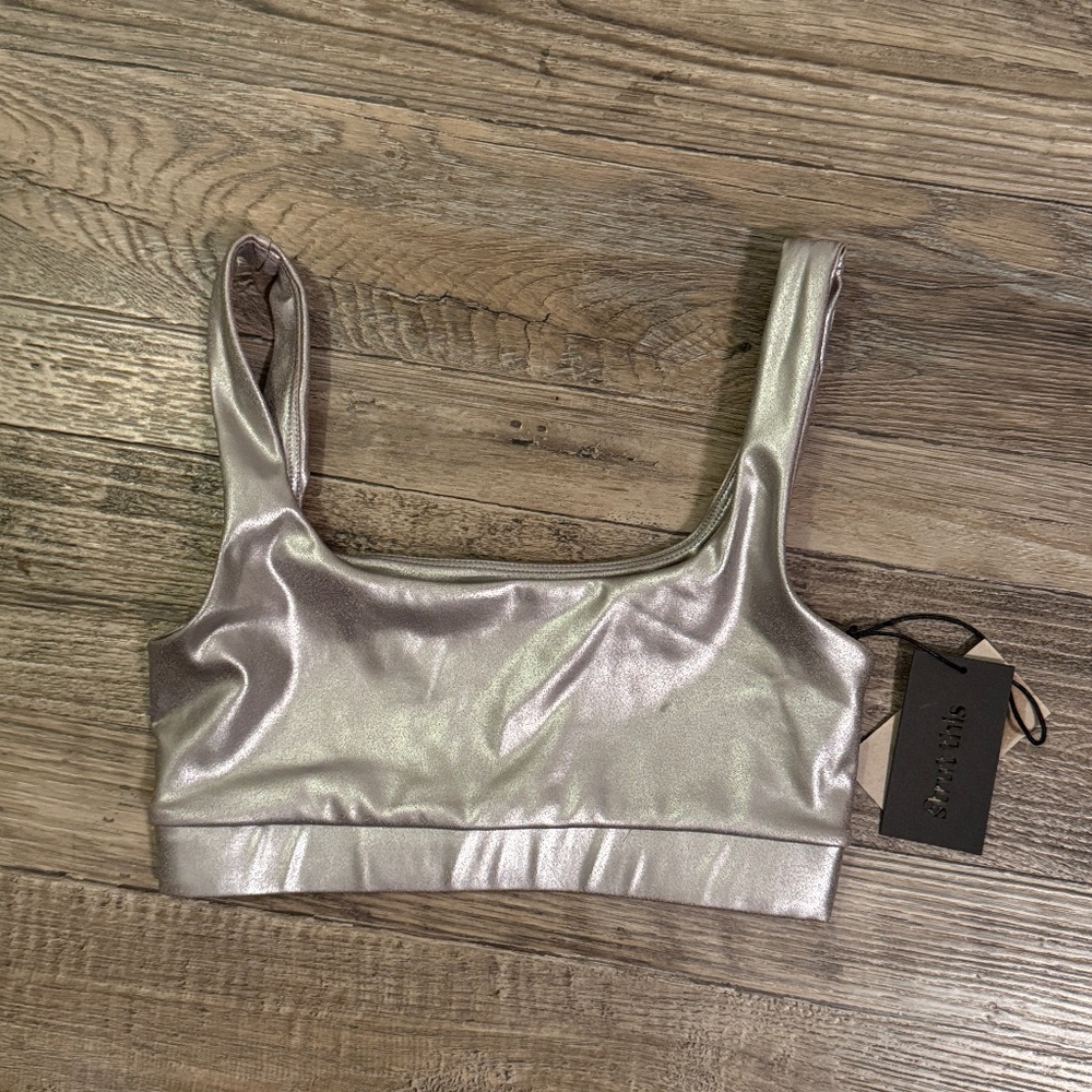 NWT - Strut This - Jolie Bra - Silver - Size M